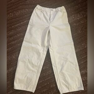 UNIQLO Cream Elastic Waist Pants